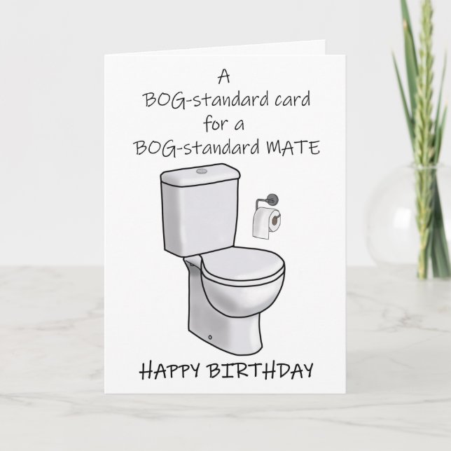 Tarjeta de cumpleaños Mate estándar para blogs (Anverso)
