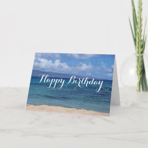 Tarjeta de cumpleaños Maui Beach