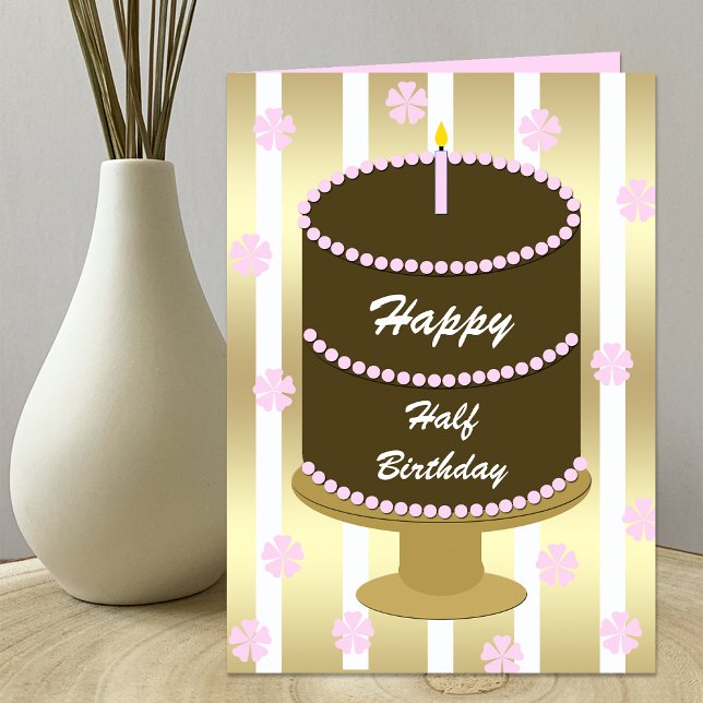 Tarjeta de cumpleaños media — Pastel de cumpleaños (Subido por el creador)
