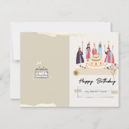 Tarjeta de cumpleaños medieval