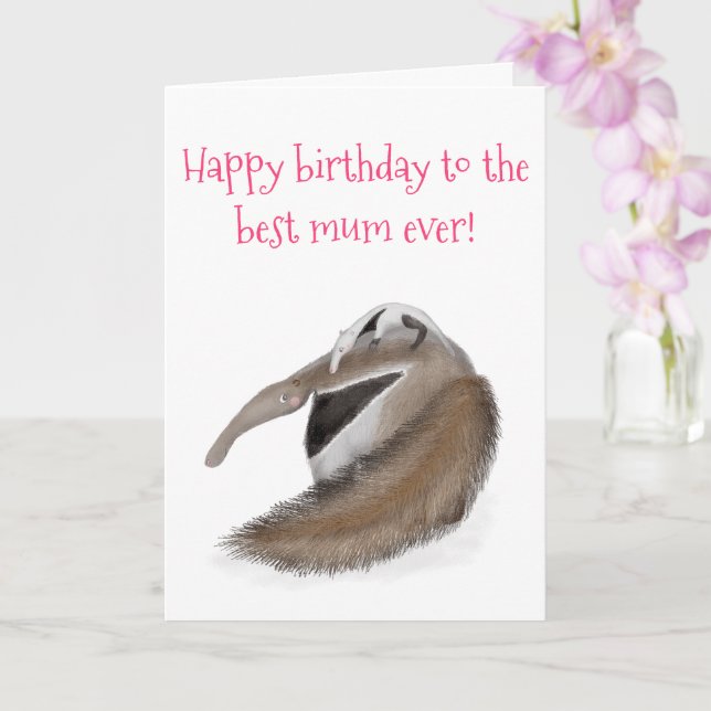 Tarjeta de cumpleaños 'mejor mamá de la historia' (Orquídea)