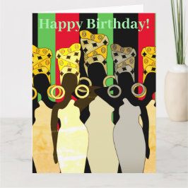 Tarjeta de cumpleaños Melanin Queen African Americ