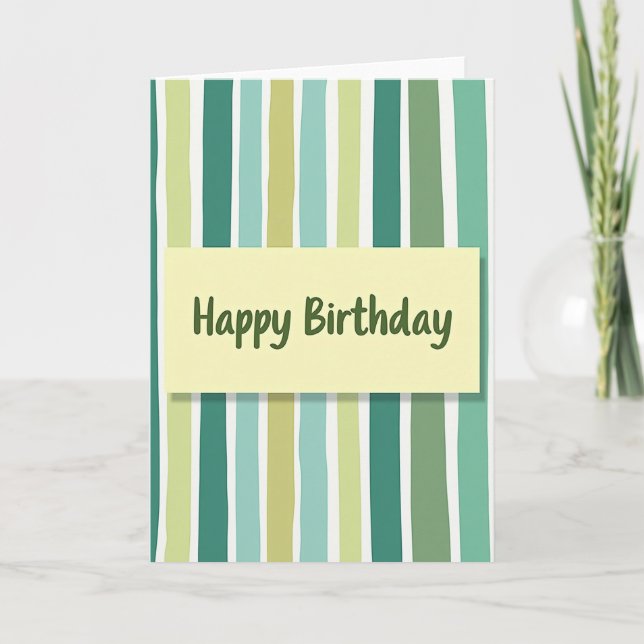 Tarjeta de cumpleaños Mellow Yellow (Anverso)