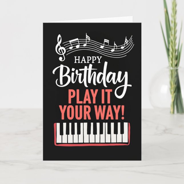 Tarjeta de cumpleaños Melodía (Anverso)