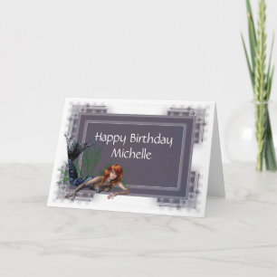 Tarjeta de cumpleaños Mermaid Fantasy 1
