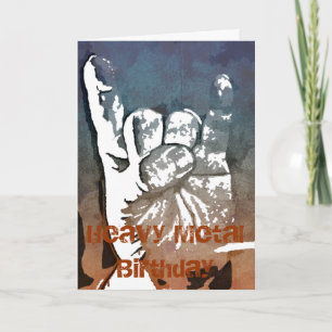 Tarjeta de cumpleaños Metalizado pesada
