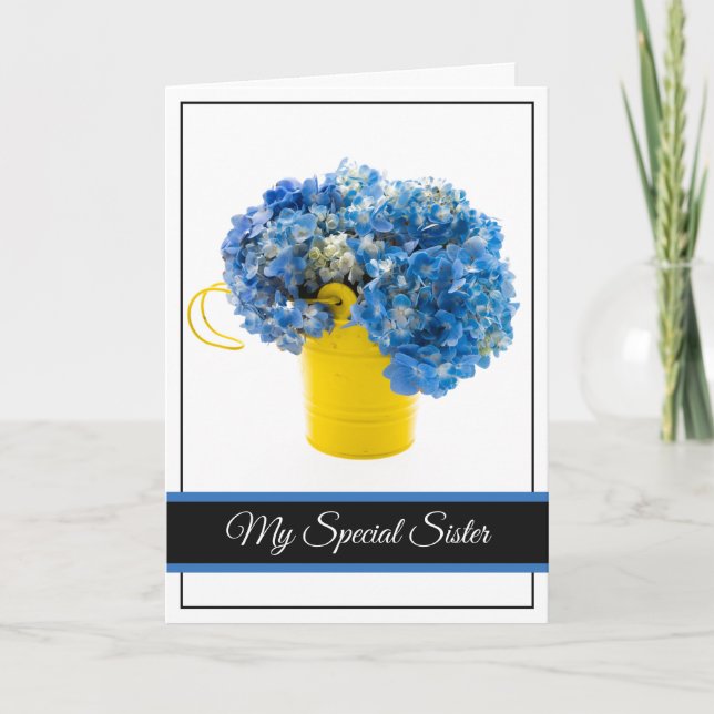 Tarjeta de cumpleaños - Mi tarjeta de hermana espe (Anverso)