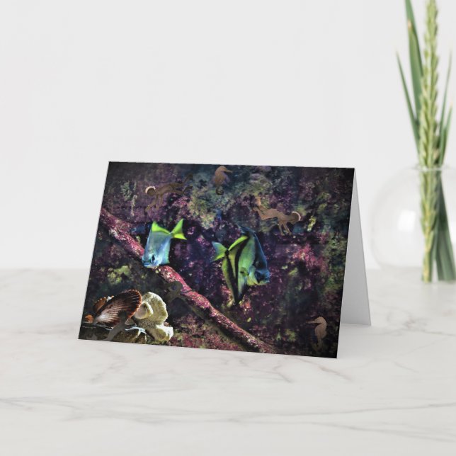 Tarjeta de cumpleaños "Middle - Mermaid Dwellness" (Anverso)
