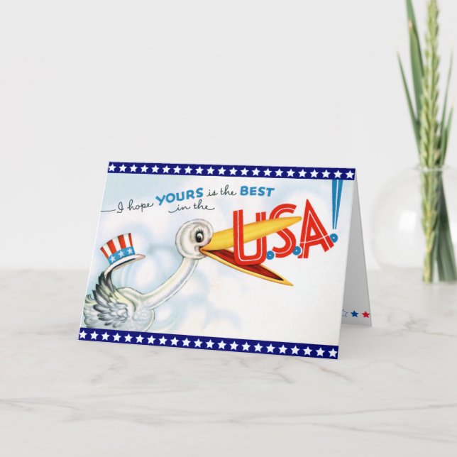 Tarjeta de cumpleaños militar de VIntage (Anverso)