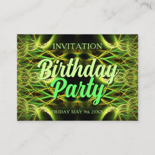 Tarjeta de cumpleaños mini tarjeta de invitación
