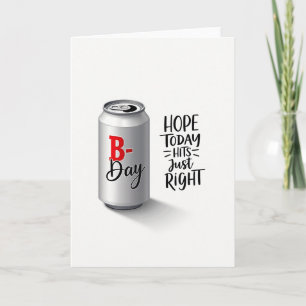 Tarjeta de cumpleaños minimalista