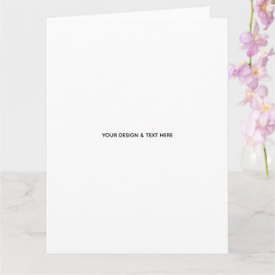 Tarjeta de cumpleaños minimalista blanca para herm