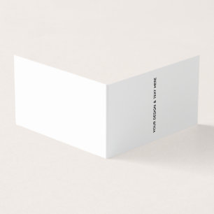 Tarjeta de cumpleaños minimalista blanca para herm