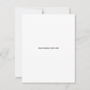 Tarjeta de cumpleaños minimalista blanca para herm