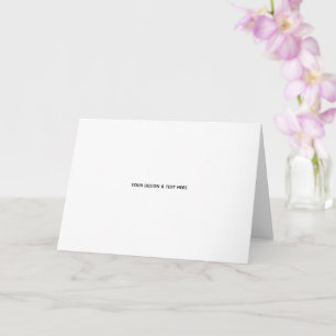 Tarjeta de cumpleaños minimalista blanca para herm