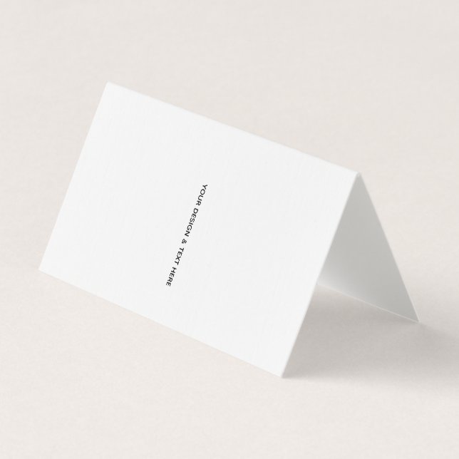 Tarjeta de cumpleaños minimalista blanca para herm (Anverso)