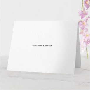 Tarjeta de cumpleaños minimalista blanca para herm