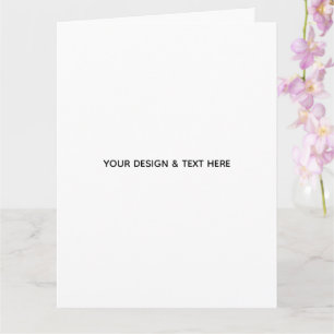Tarjeta de cumpleaños minimalista blanca para herm