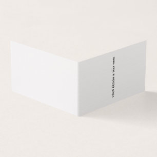 Tarjeta de cumpleaños minimalista blanca para herm