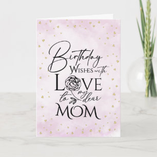 Tarjeta de cumpleaños minimalista de acuarela para