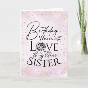 Tarjeta de cumpleaños minimalista de acuarela para