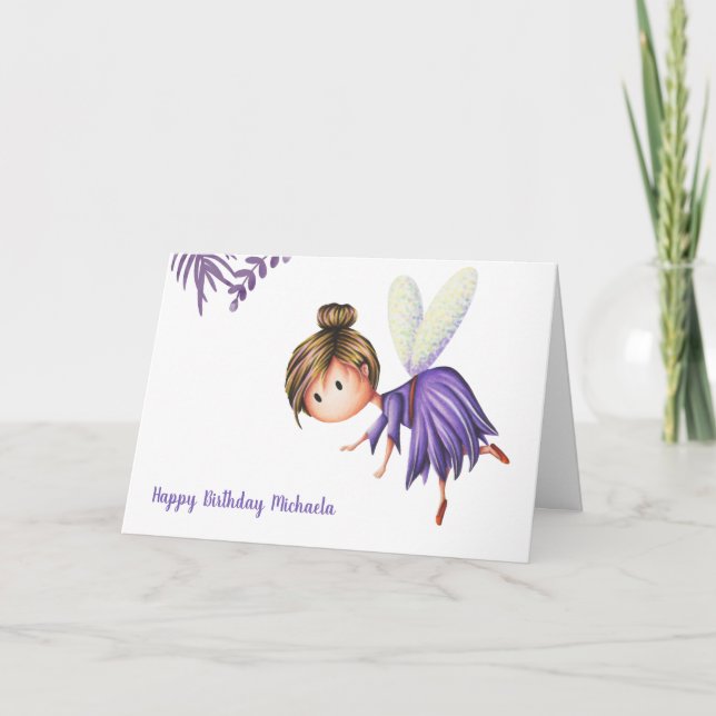 Tarjeta de cumpleaños minimalista de arte callejer (Anverso)