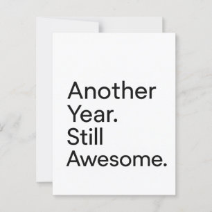 Tarjeta de cumpleaños minimalista para adultos