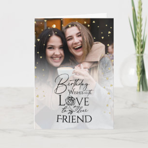 Tarjeta de cumpleaños minimalista y elegante para 