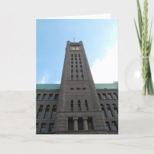 Tarjeta de cumpleaños "Minneapolis Clock Tower Loo