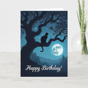 Tarjeta de cumpleaños mística alegre