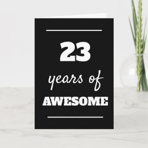 Tarjeta de cumpleaños moderna para 23 años - 23 añ