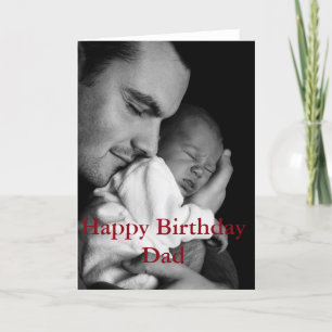 Tarjeta de cumpleaños moderna para el padre