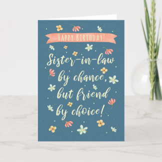 Tarjeta De Cumpleaños Moderna Para Hermanas En La