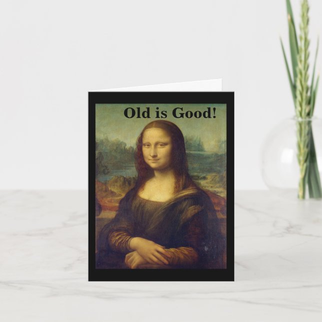 Tarjeta de cumpleaños Mona Lisa (Anverso)