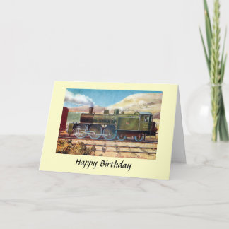 Tarjeta de cumpleaños - Motor italiano de ferrocar