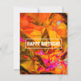 tarjeta de cumpleaños multicolor