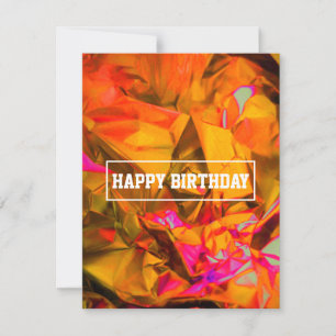 tarjeta de cumpleaños multicolor