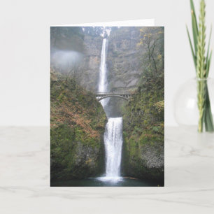 Tarjeta de cumpleaños "Multnomah Falls"