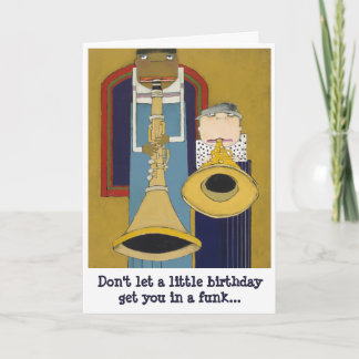 tarjeta de cumpleaños música temática saxofón