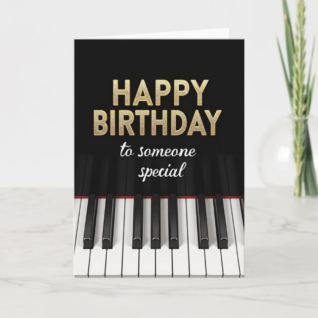 Tarjeta de cumpleaños musical (Anverso)