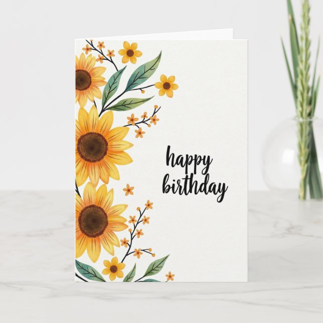 Tarjeta de cumpleaños Natures Joy (Anverso)