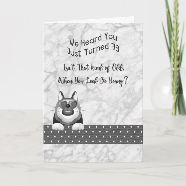 Tarjeta de cumpleaños negra y blanca para hombre d (Anverso)