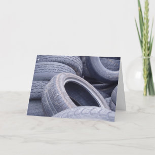 Tarjeta de cumpleaños "neumáticos"