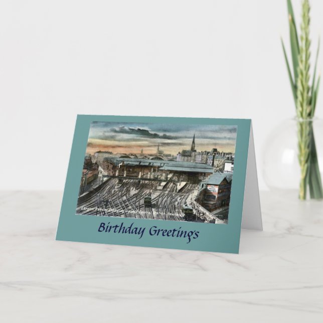 Tarjeta de cumpleaños - Newcastle-upon-Tyne (Anverso)