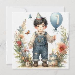 TARJETA DE CUMPLEAÑOS ~ Niño de 1 año ~