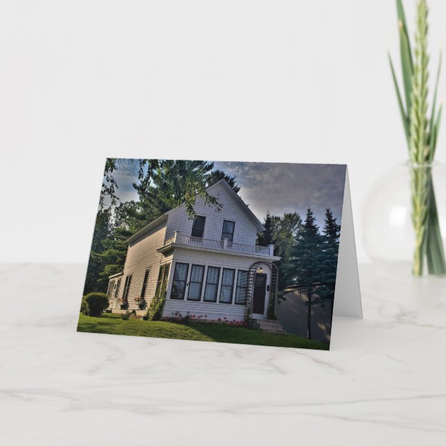 Tarjeta de cumpleaños "No hay lugar como casa" (Anverso)