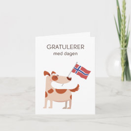 Tarjeta de cumpleaños noruega - Gratulerer med dag