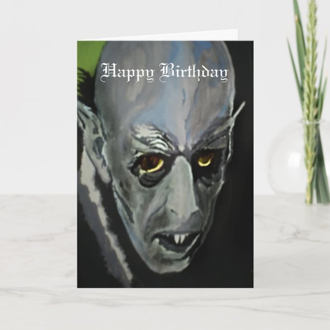 Tarjeta de cumpleaños 'Nosferatu' (Anverso)
