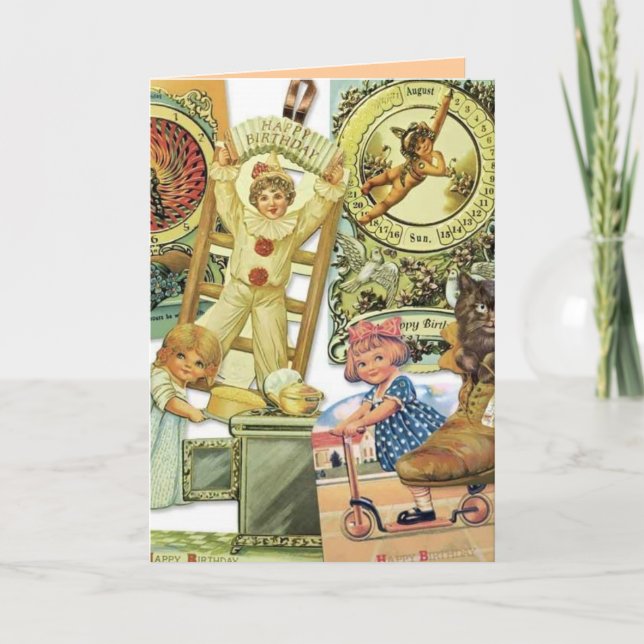 Tarjeta de cumpleaños nostálgica (Anverso)