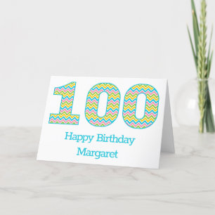 Tarjeta de cumpleaños número 100 de Chevron Brilla